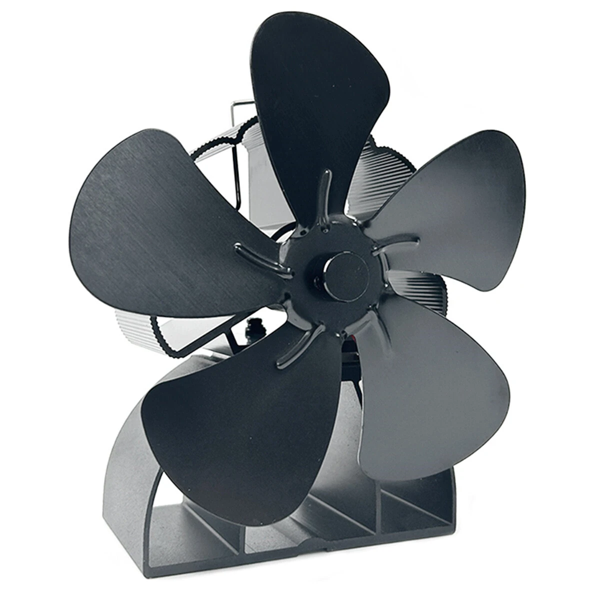 (image for) DY565J Energy Saving Fireplace Fan 5 Blade Fireplace Quiet SafeHeat Powered Stove Fan Log Wood Burner Eco Friendly Fan