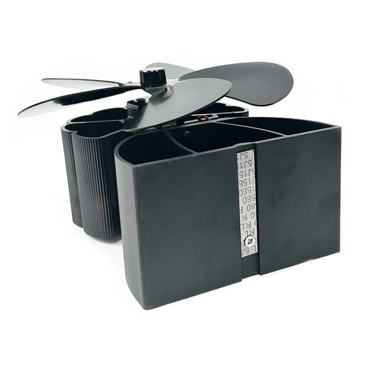 (image for) DY565J Energy Saving Fireplace Fan 5 Blade Fireplace Quiet SafeHeat Powered Stove Fan Log Wood Burner Eco Friendly Fan